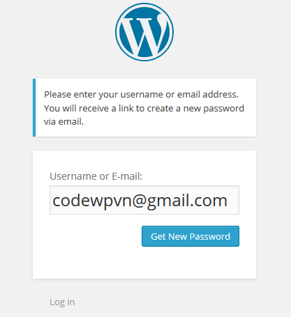 Chức năng quên mật khẩu WordPress