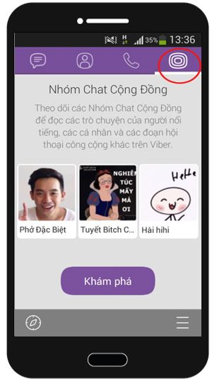 Public Chats trên Viber 1