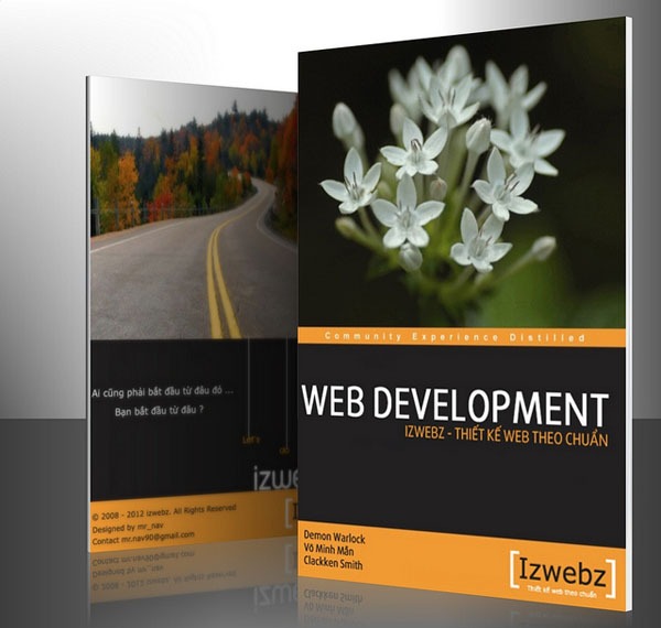 Ảnh bìa của cuấn ebook tự học thiết kế website