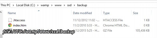 Thư mục Backup là nơi lưu trữ file nguồn và file sau khi backup