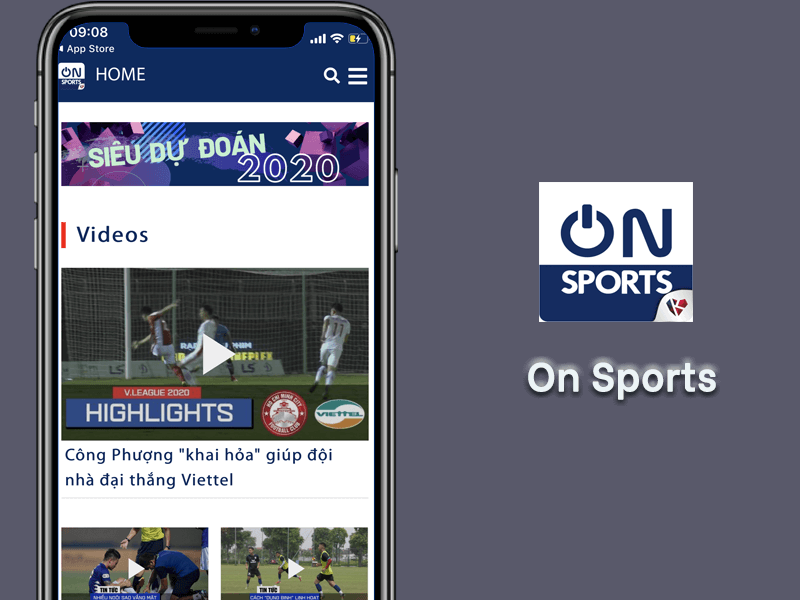 On Sports: Ứng dụng cập nhật tin tức thể thao, tỷ số bóng đá trực tuyến