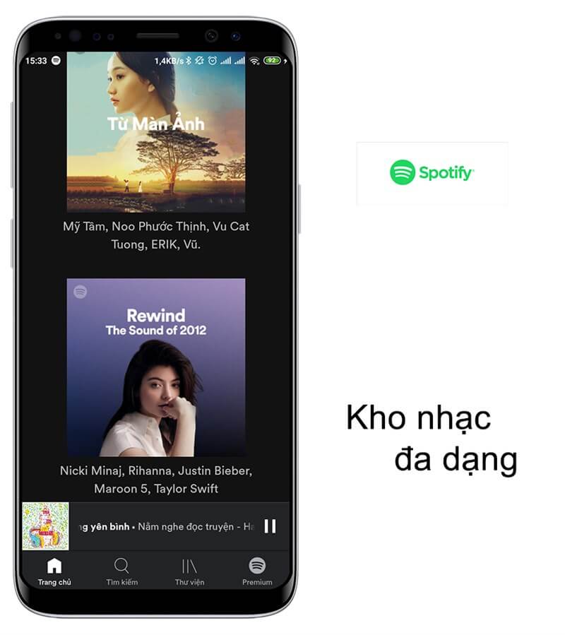Spotify - Ứng dụng nghe nhạc âm thanh chất lượng cao