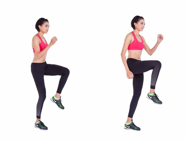 Chạy nâng cao đùi giúp tăng cơ và giảm mỡ