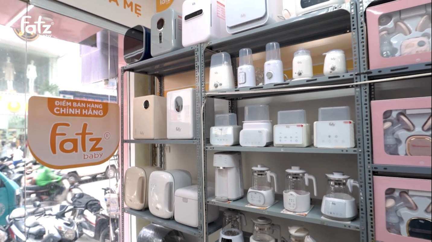 Bình đun nước pha sữa được phân phối ở nhiều cửa hàng