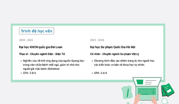 Trình độ học vấn ứng viên