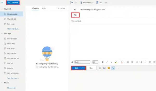 Outlook Là Gì? Hướng Dẫn Cách Cài Đặt Và Sử Dụng Outlook Chi Tiết Từ A - Z 22 Gửi thư (mail) trên Outlook rất tiện lợi