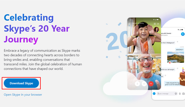 Tải ứng dụng Skype trên máy tính