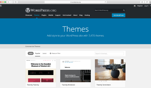 WordPress Là Gì? Nên Hay Không Nên Sử Dụng WordPress Để Thiết Kế Website? 33 Sở hữu kho themes đa dạng với hơn 7000 mẫu