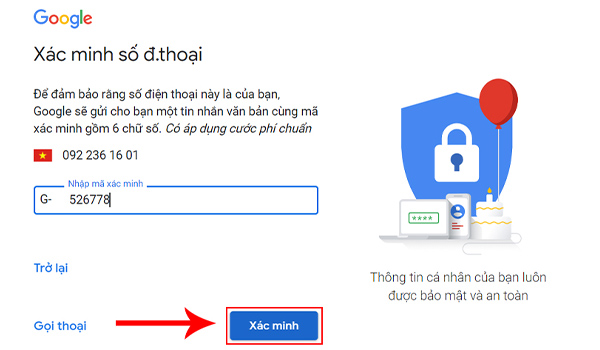 Đăng ký tài khoản Google trên máy tính