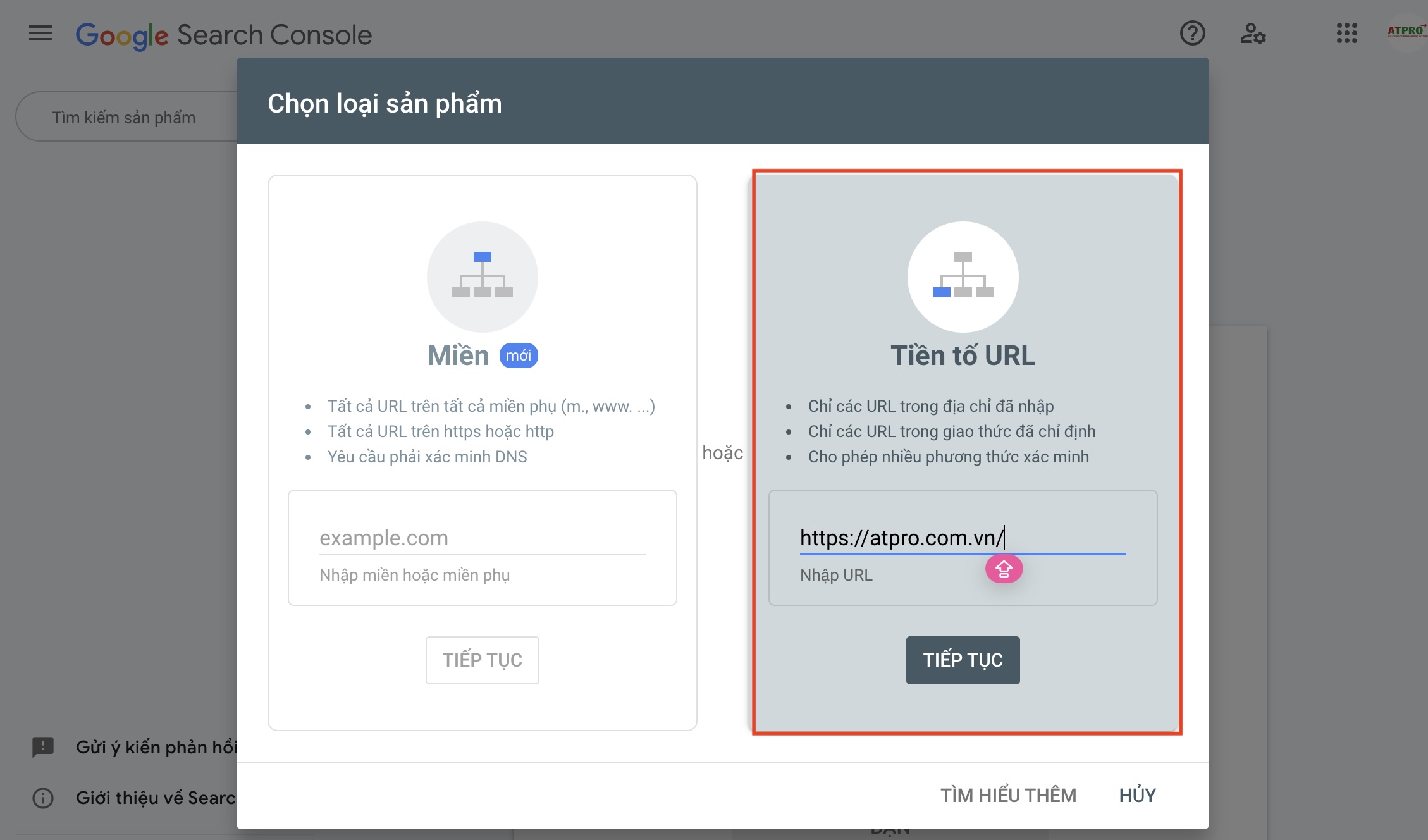 Hướng dẫn cài đặt Google Search Console