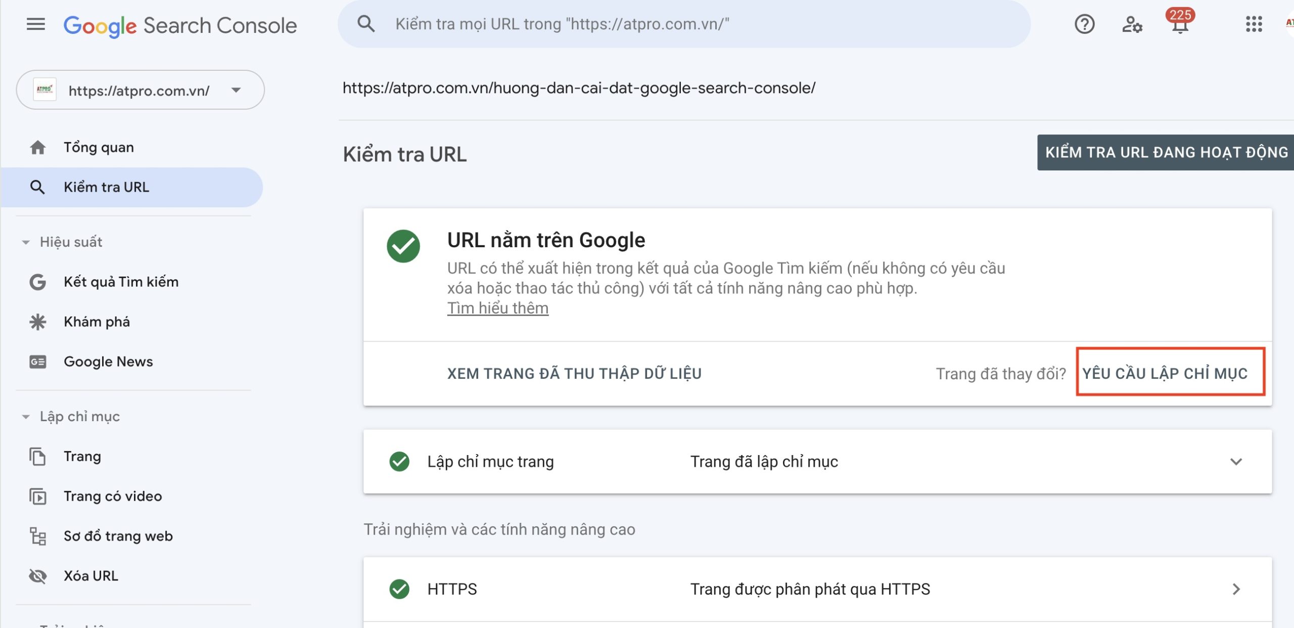 Hướng dẫn cài đặt Google Search Console