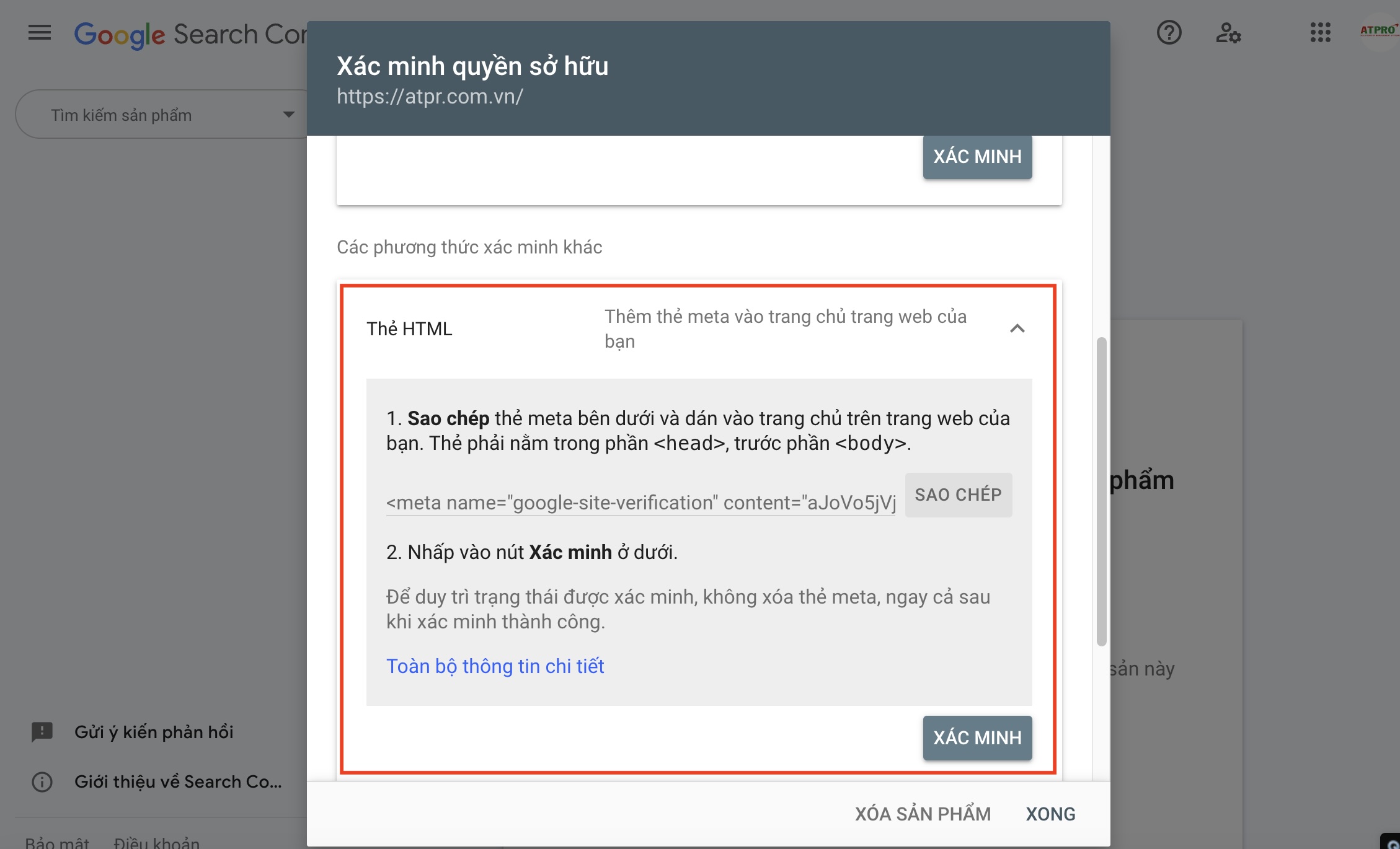 Hướng dẫn cài đặt Google Search Console