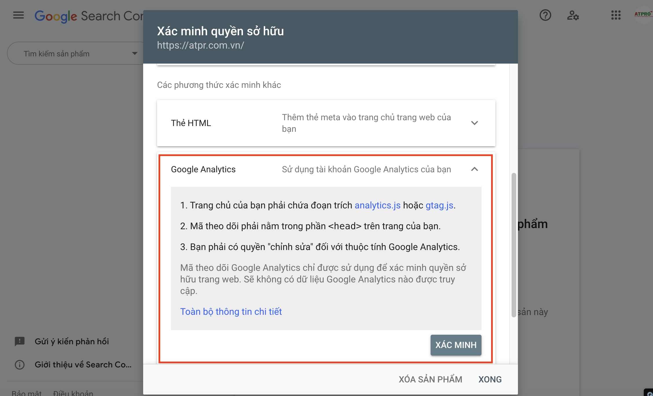Hướng dẫn cài đặt Google Search Console