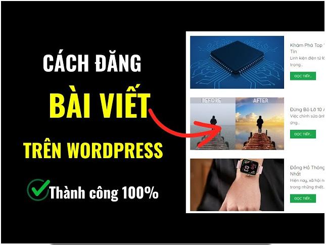 Hướng dẫn đăng bài viết mới lên Website WordPress