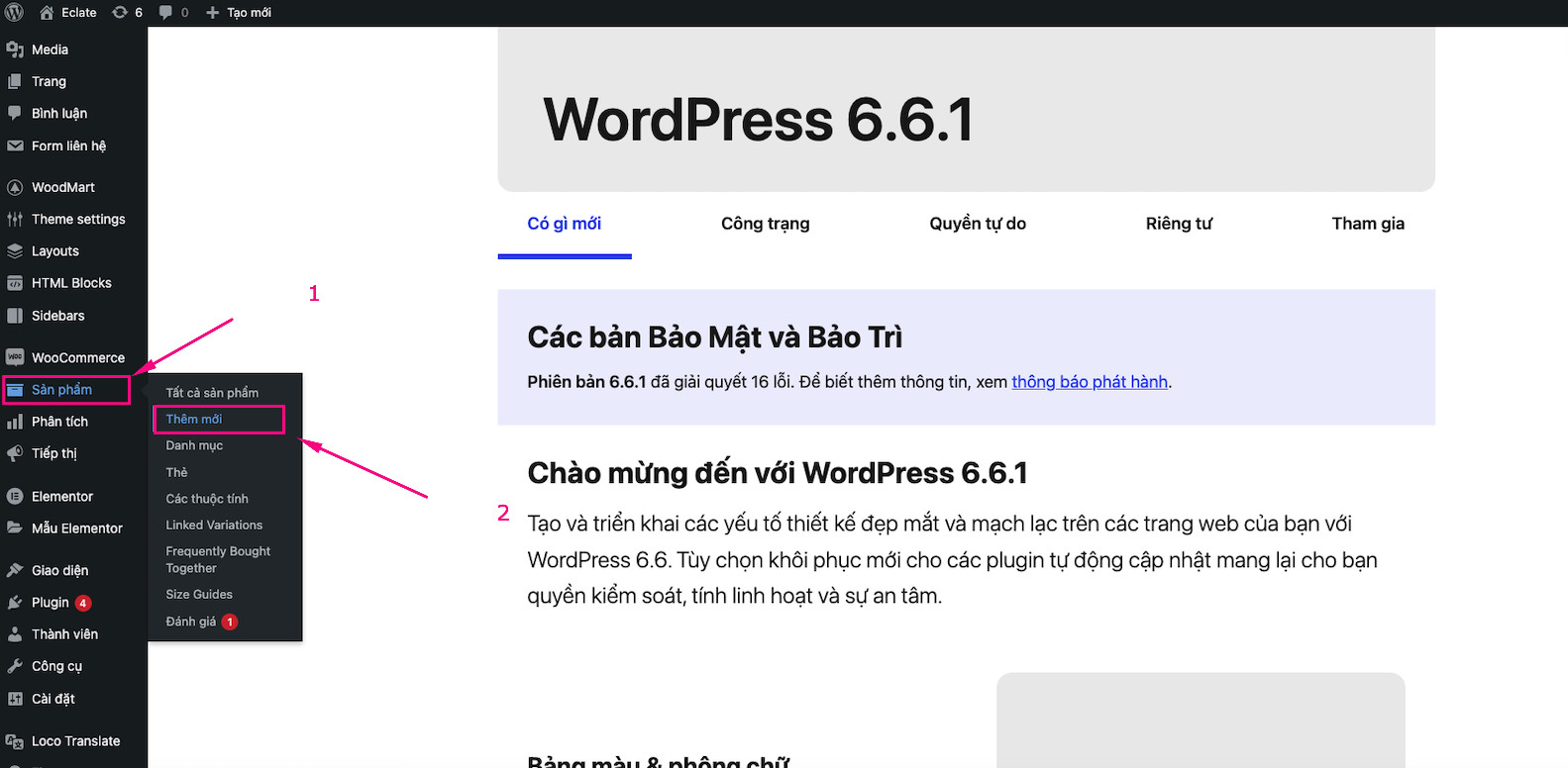 Hướng dẫn đăng sản phẩm mới lên Website WordPress